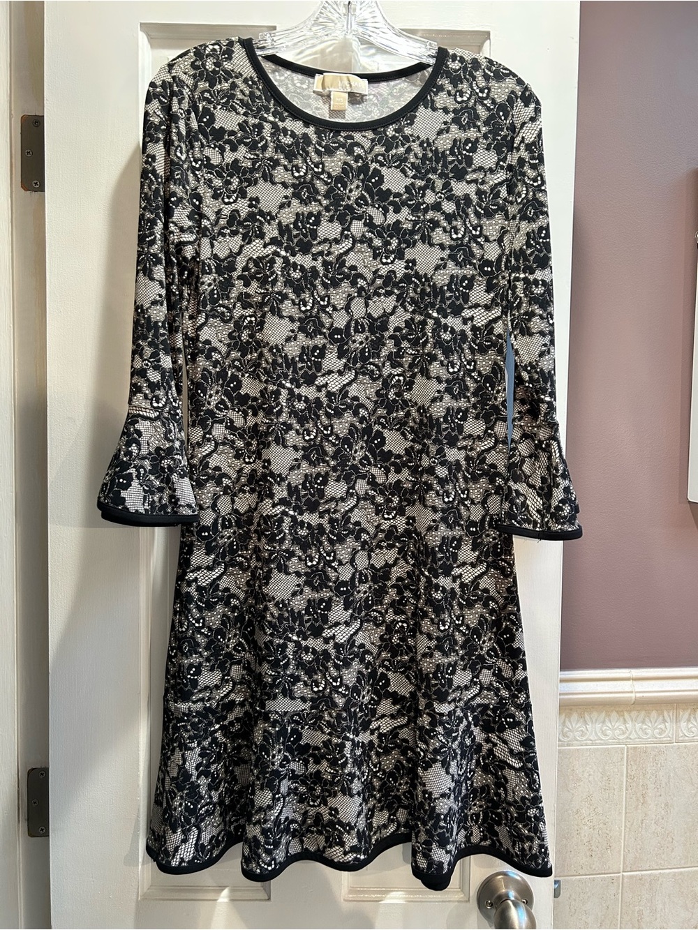 MICHAEL MICHAEL KORS Floral-Print Flounce Dress Petite S